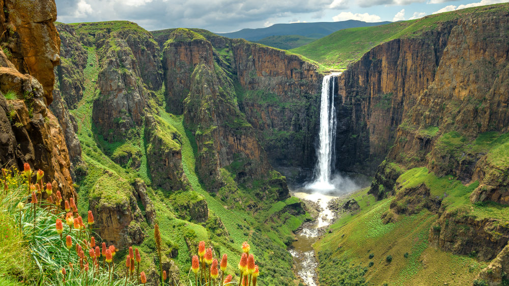 Maletsunyane Falls in Lesotho Africa. [Shutterstock]