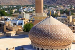 Rooftop view of a Middle Eastern city.